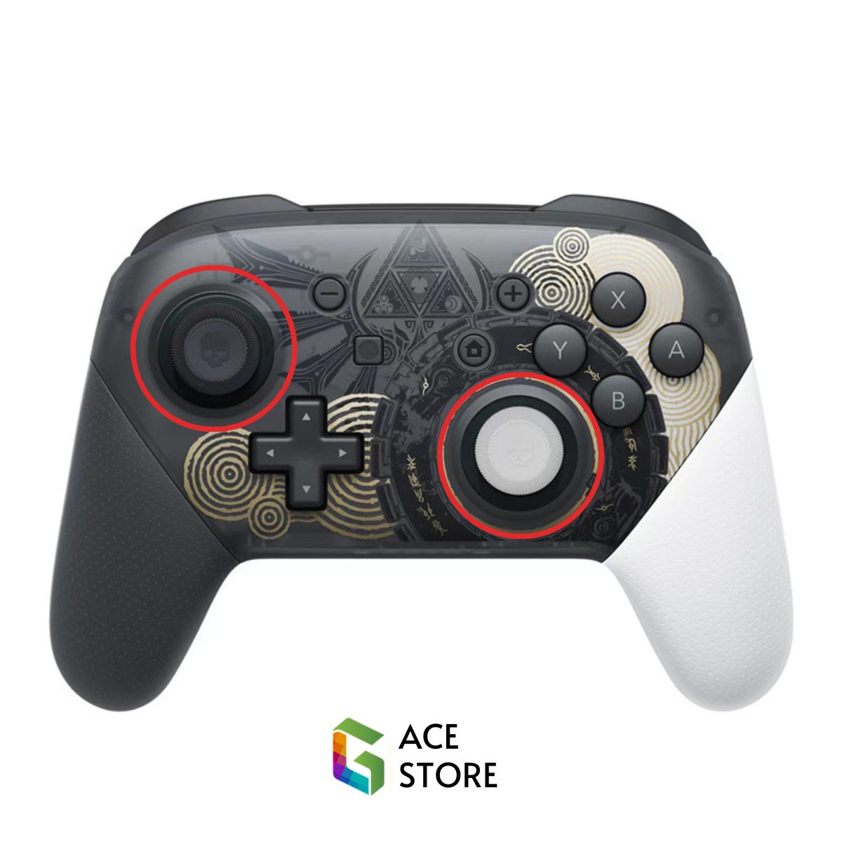 Bộ Nút Bọc Analog Skull & Co Cho Tay Cầm PS4 / PS5 / Switch Pro Controller - Vỉ 3 cặp