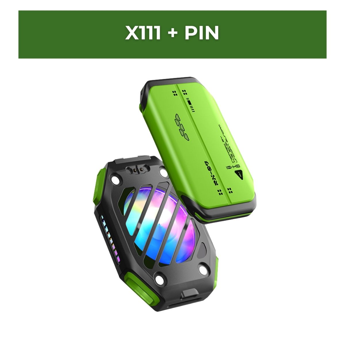 Quạt Tản Nhiệt Từ Tính X111 -  Hiệu Quả Làm Mát Tối Ưu | Pin Rời 1800mAh, Màn Hình LED RGB Cho Điện Thoại & Máy Tính Bảng