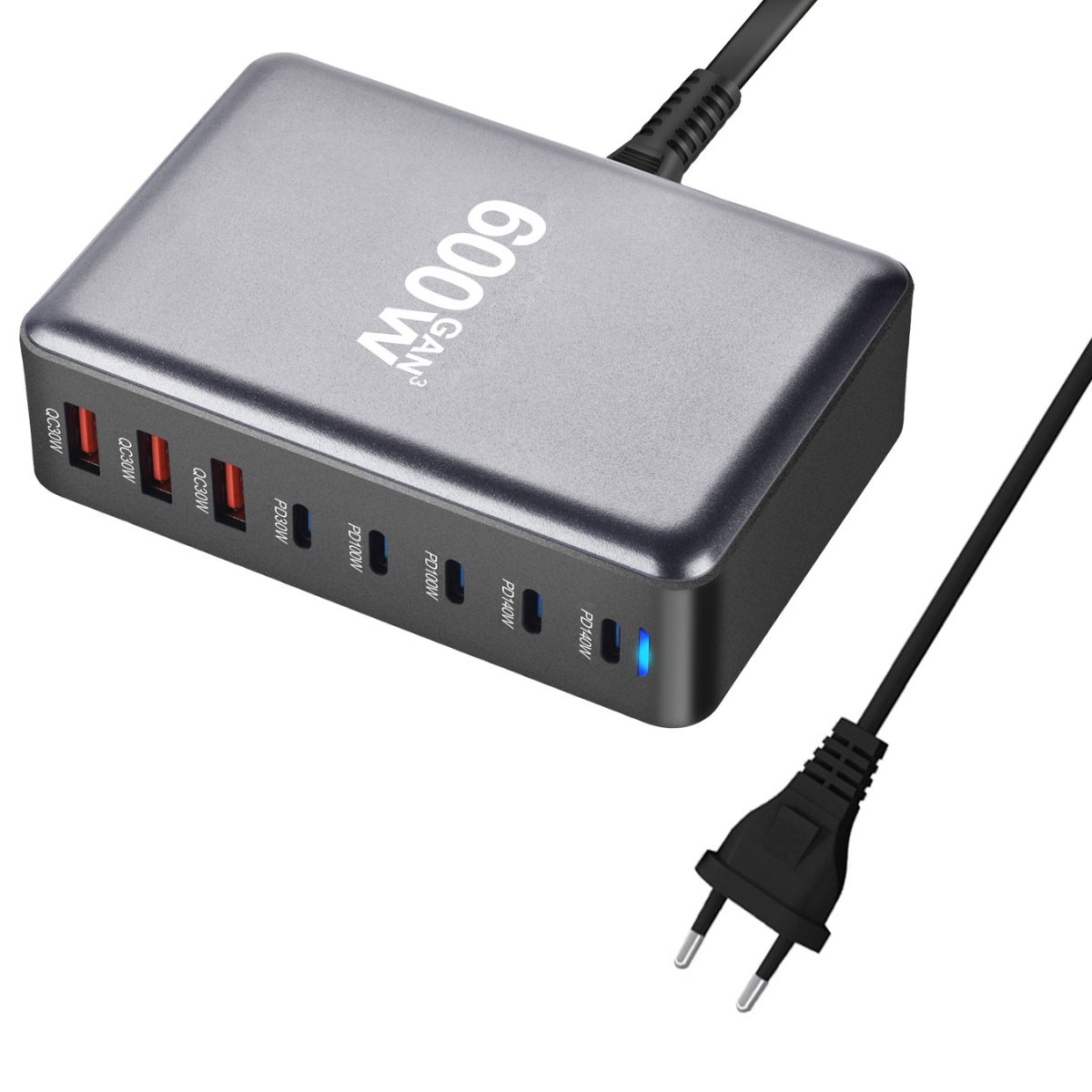 Trạm Sạc Nhanh Đa Năng GACE GaN3 160/320/600 – Cổng Type-C & USB PD, Sạc Laptop, Điện Thoại, Máy Tính Bảng