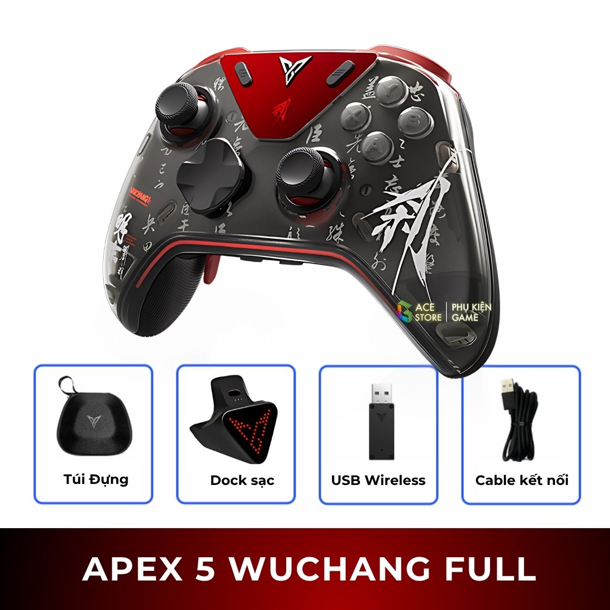Flydigi Apex 5 WuChang | Tay Cầm Chơi Game Kết Nối NearLink 2000 Hz – BH 12 Tháng