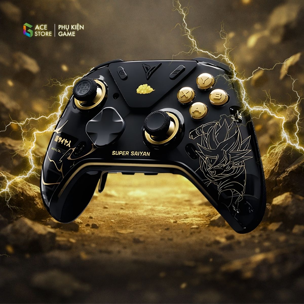 Tay cầm Flydigi APEX 5 SUPER SAIYAN - Phiên bản giới hạn, Hall Joystick, Nearlink 1000Hz, Màn hình thông minh