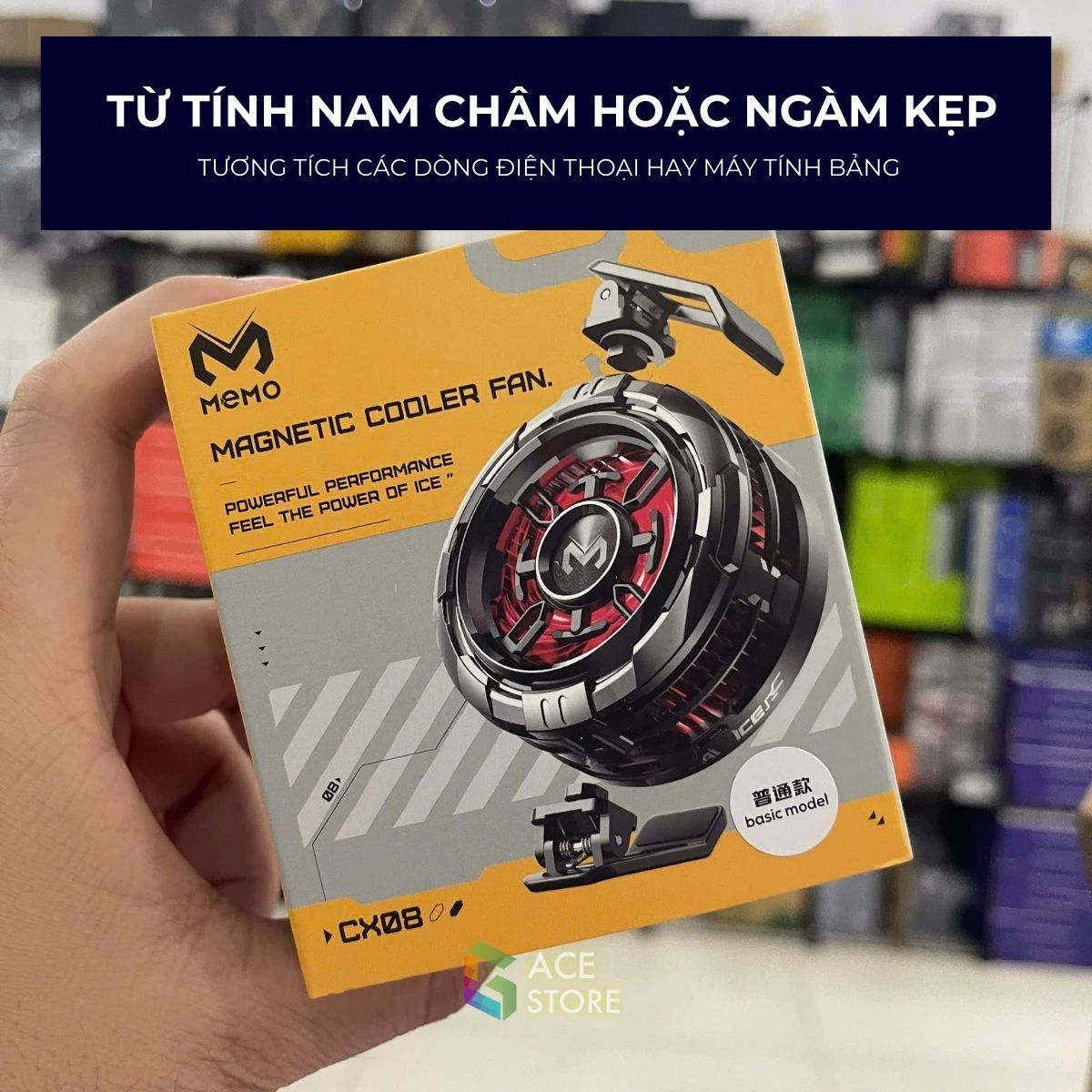 Memo CX08 - Quạt Tản Nhiệt Sò Lạnh Cho Điện Thoại & Máy Tính Bảng | Tản Nhiệt Làm Mát Điện Thoại Nhanh, Êm Ái