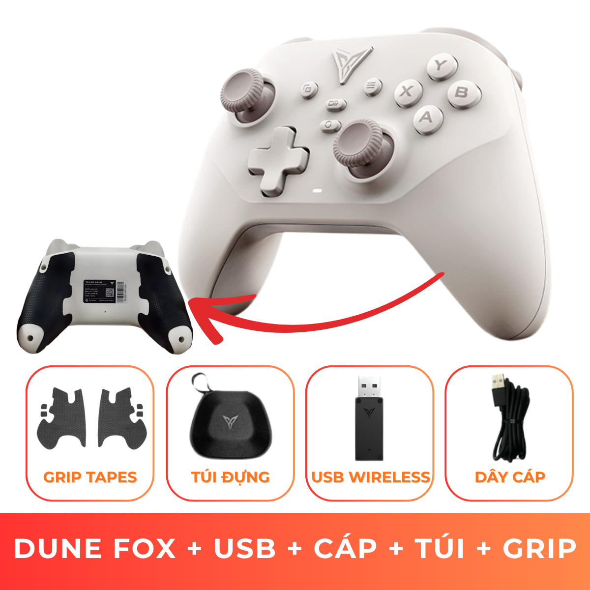 Flydigi Dune Fox | Tay cầm chơi game Wireless hỗ trợ đa nền tảng PC/Switch/Mobile