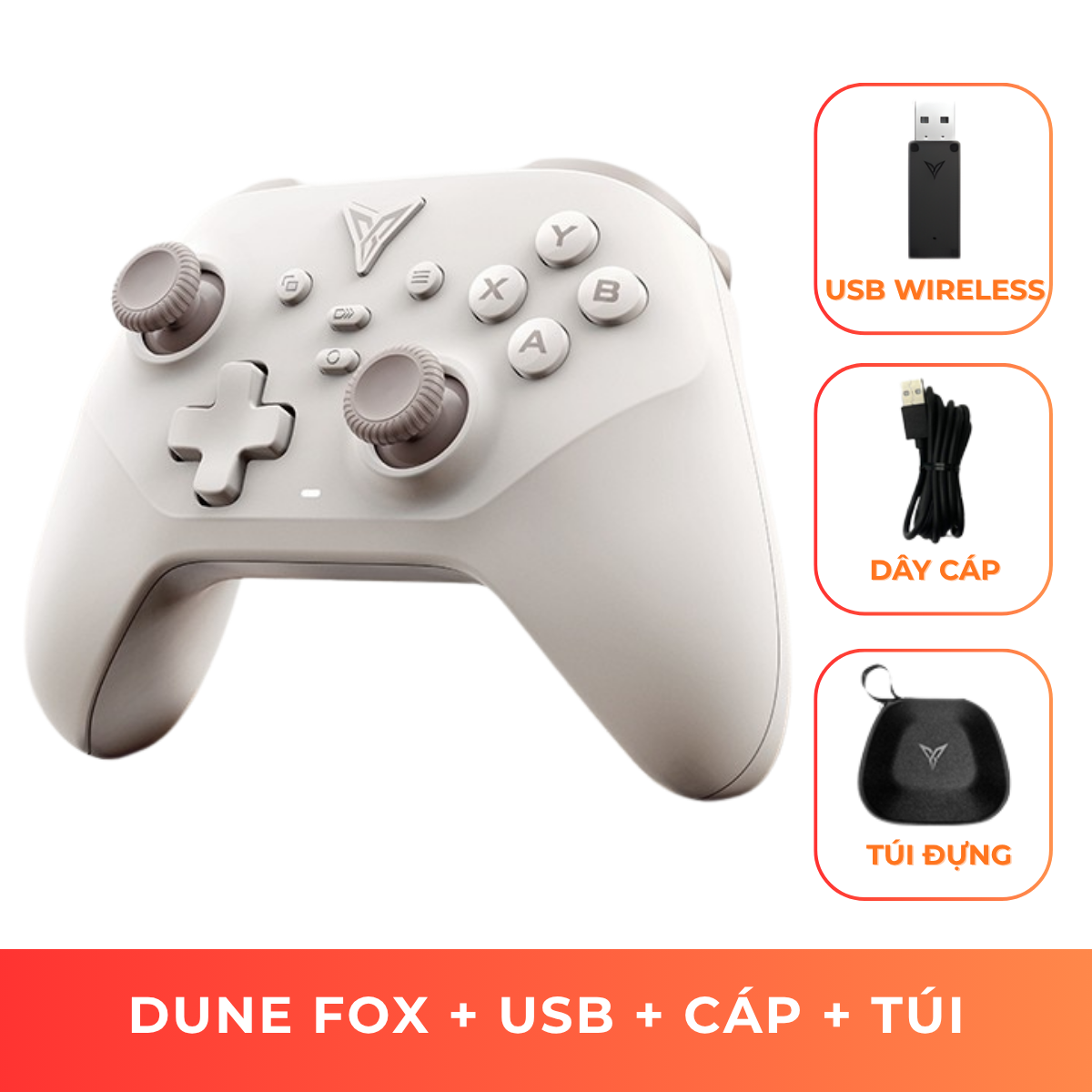 Flydigi Dune Fox | Tay cầm chơi game Wireless hỗ trợ đa nền tảng PC/Switch/Mobile