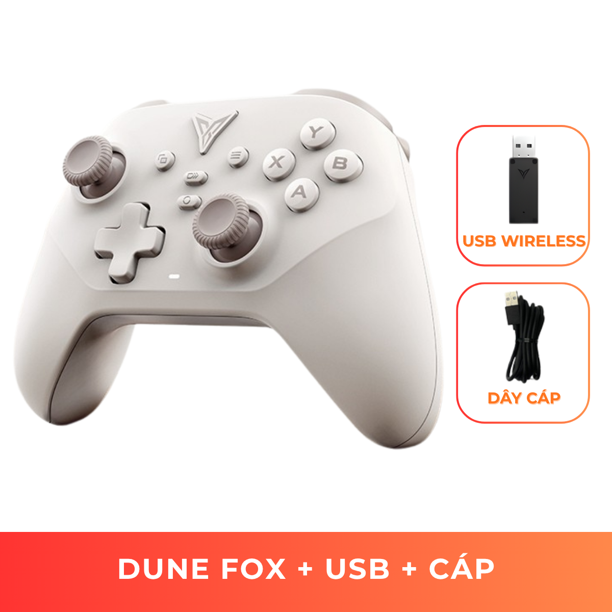 Flydigi Dune Fox | Tay cầm chơi game Wireless hỗ trợ đa nền tảng PC/Switch/Mobile