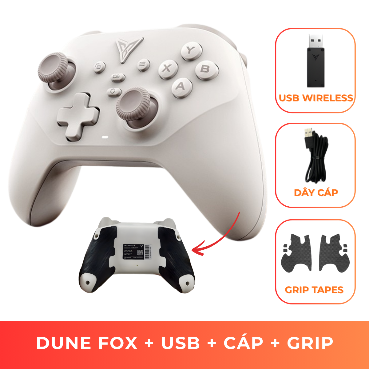 Flydigi Dune Fox | Tay cầm chơi game Wireless hỗ trợ đa nền tảng PC/Switch/Mobile