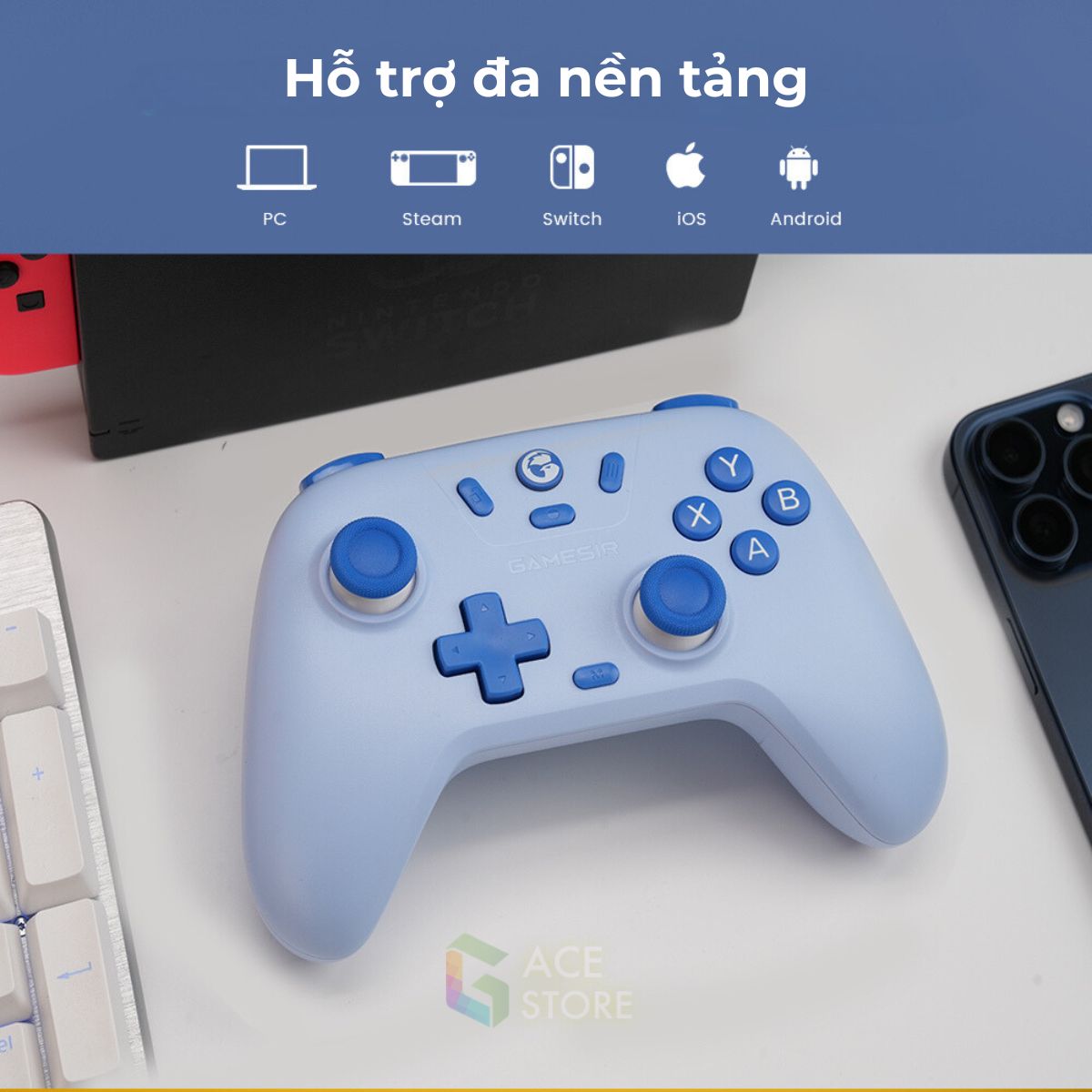 Gamesir Nova Lite - Tay cầm chơi game đa nền tảng cho PC/Steam/NS/Mobile