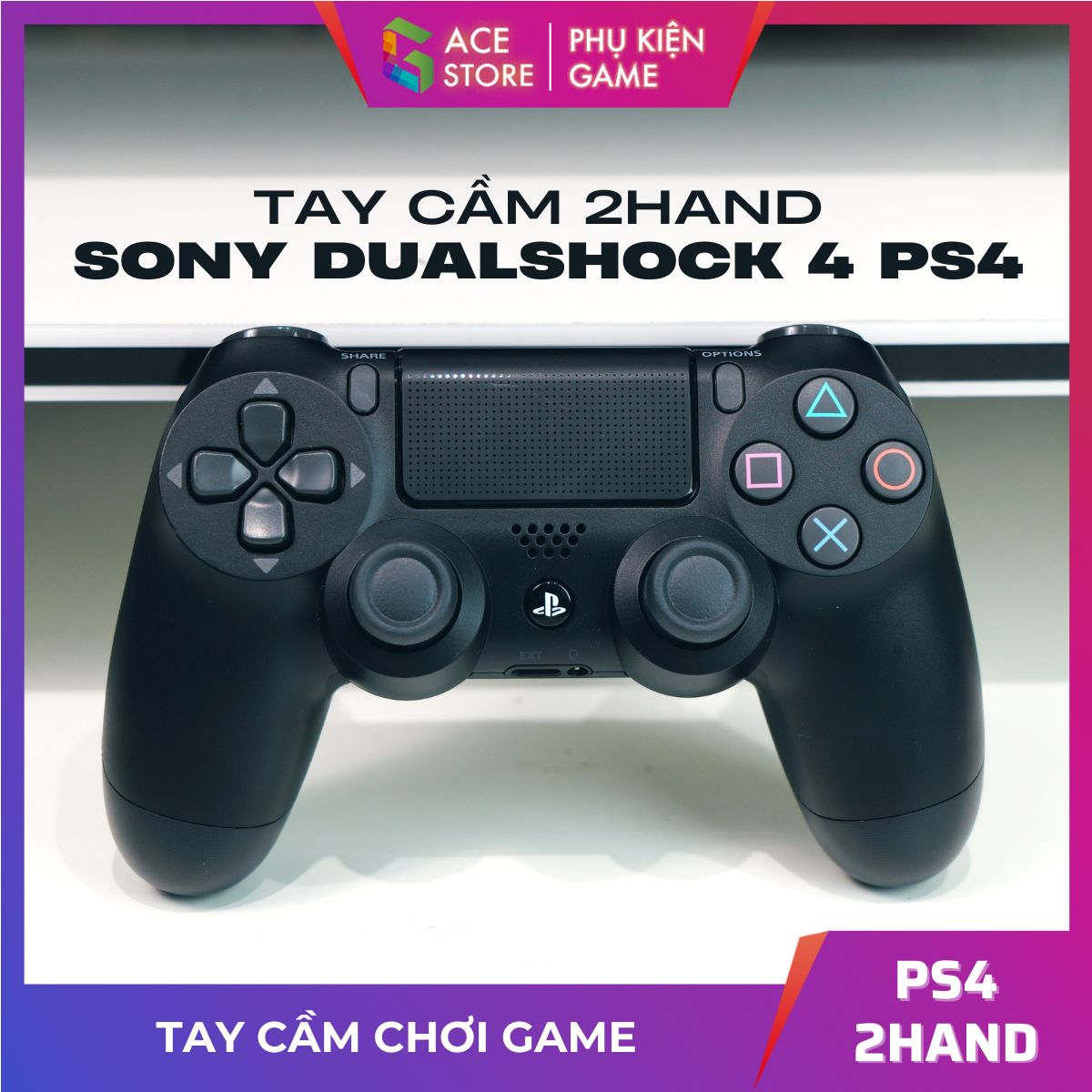 Tay Cầm Sony DualShock 4 PS4 Cũ 2nd + Kèm Cáp USB Chơi Game Tối Ưu Cho PC / FO4 / FIFA