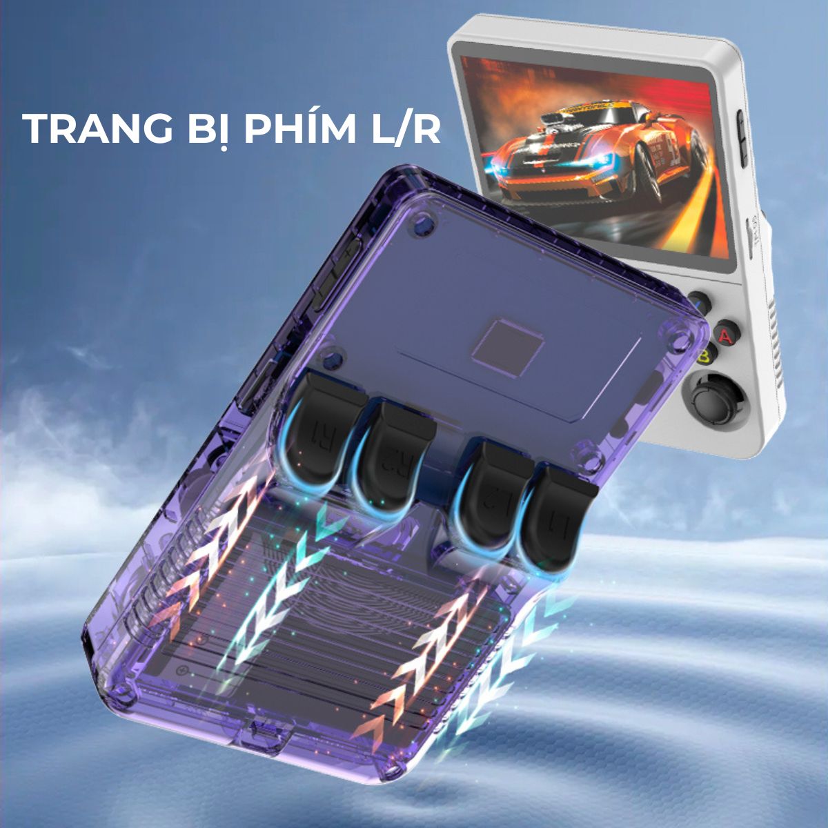 Máy Chơi Game R36S - BH 12 Tháng - Tặng Kèm Thẻ 64GB Cài Sẵn 15.000 Games Retro