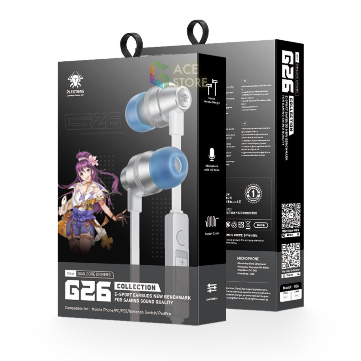 Tai nghe chơi game Plextone G26 - Type C (Tặng Kèm Cáp 3.5mm) - Gace Store