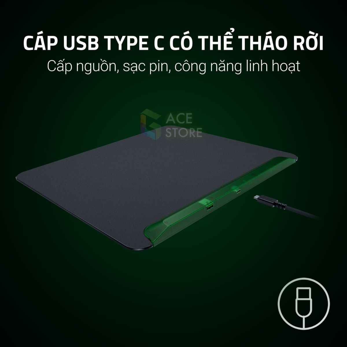 Lót chuột Razer Firefly V2 Pro RGB Phantom Green Edition RZ02-04920300-R3M1