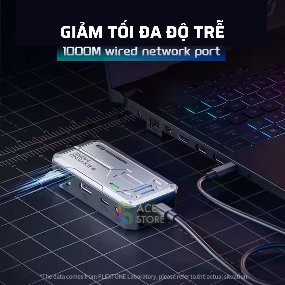 Plextone GS1 6 in 1 Type C – Hub chuyển đổi đa năng cho máy tính bảng, MacBook, laptop, điện thoại