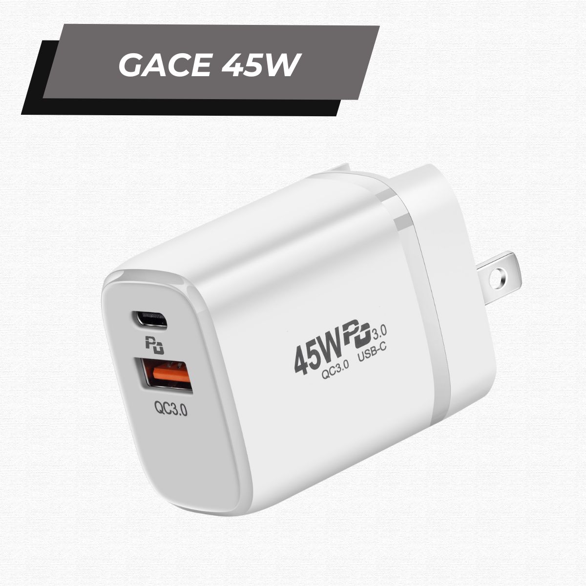 Combo Cốc/Củ Sạc Gace 45W & Dây Cáp Sạc 2M 240W