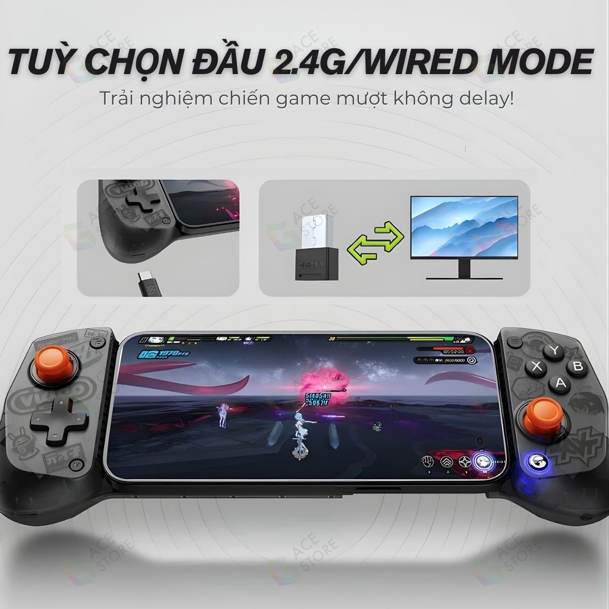 [Chính hãng] Tay Cầm Gamesir X5S collab Zendless Zone Zero Hỗ Trợ Android / iOS / Nitendo Switch