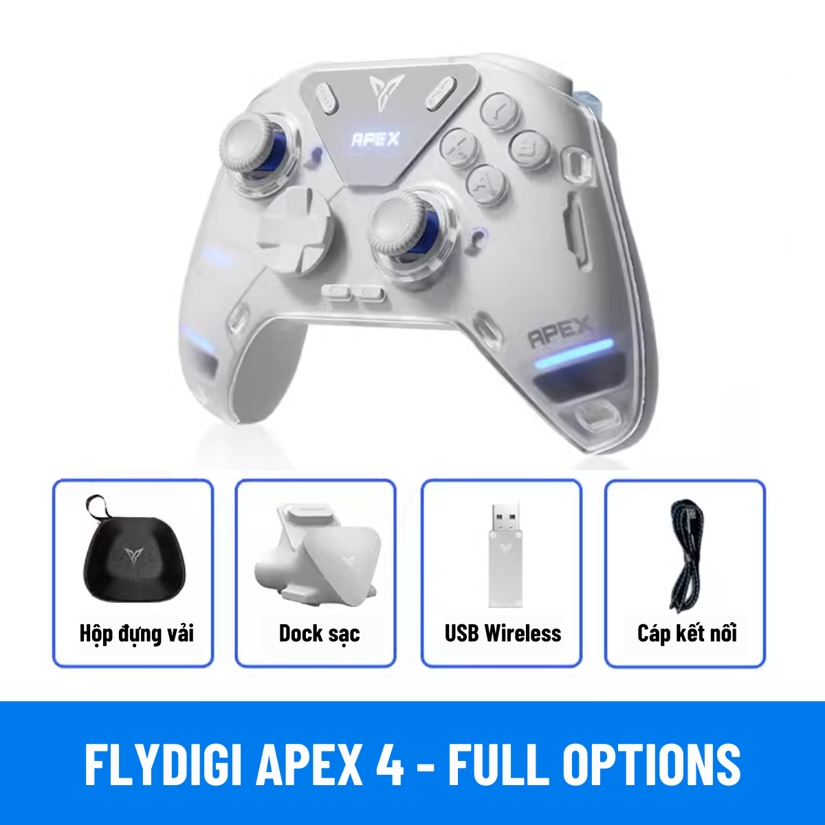 [Sẵn Hàng] Tay Cầm Flydigi Apex 4 | Tay Cầm Chơi Game Apex 4 | Bluetooth Wireless | IOS, Android và PC [BH12T]