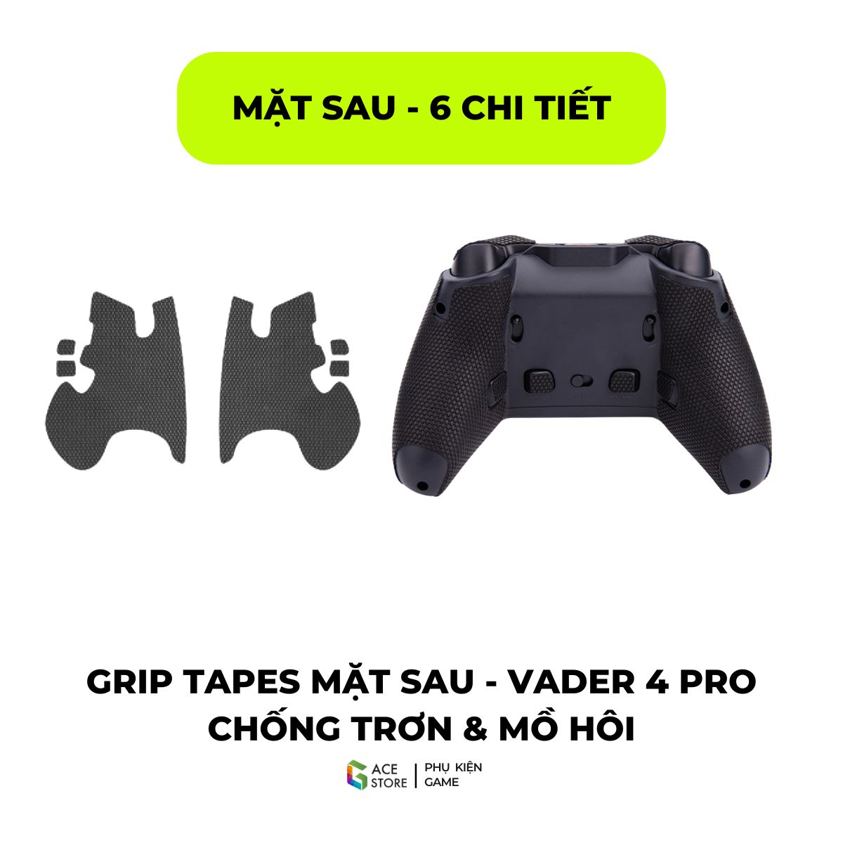 Miếng Dán Grip Tape 3M Chống Trượt Cho Tay cầm Flydigi Vader 4 Pro / Vader 3 Pro Full Bộ Đủ Nút