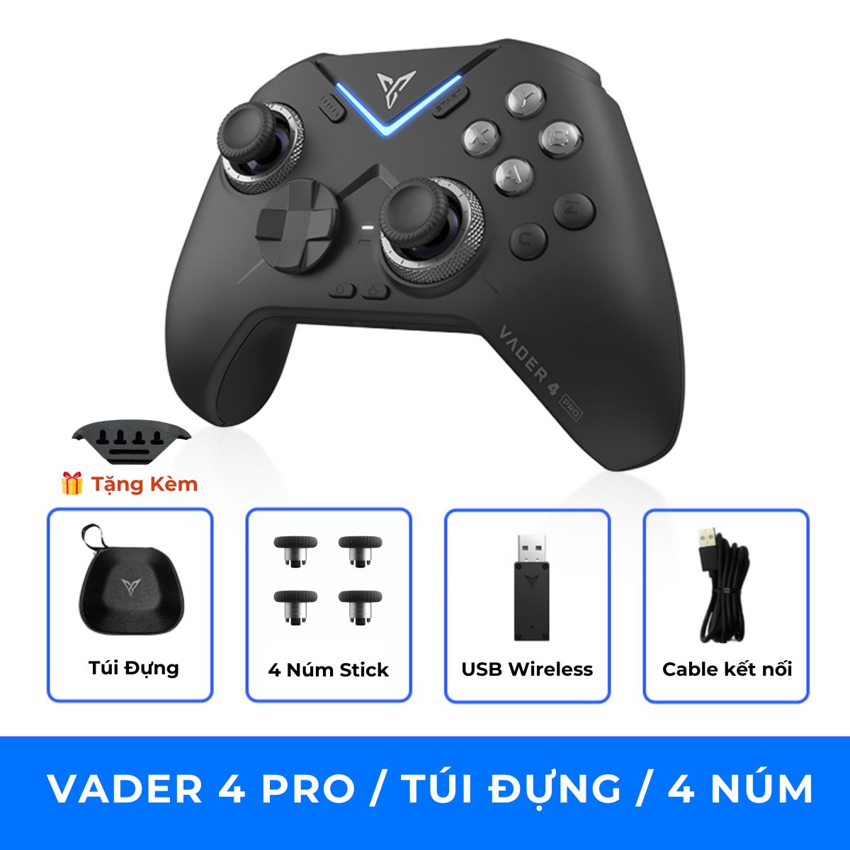 [Sẵn Hàng] Flydigi Vader 4 Pro | Tay cầm chơi game Vader 4 Pro | Joystick Điều Chỉnh Lực, Polling Rate 1000Hz