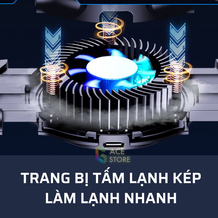 Tay cầm JK01 | Tay cầm chơi game auto tap / macro / quạt tản nhiệt sò lạnh