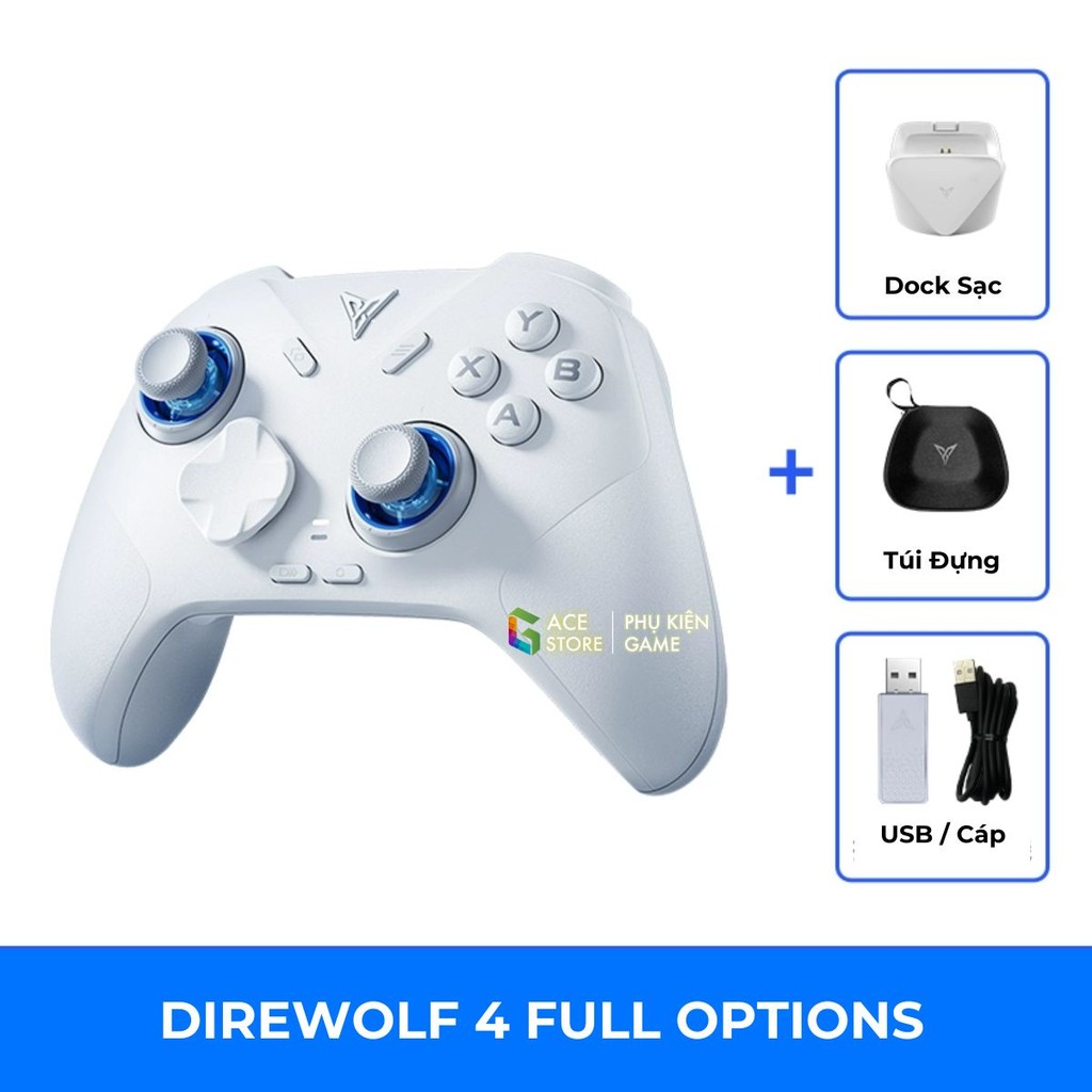 [Chính hãng] Flydigi Direwolf 4 – Tay Cầm Chơi Game Đa Nền Tảng, Polling Rate 1000Hz, Joystick Tùy Chỉnh Lực