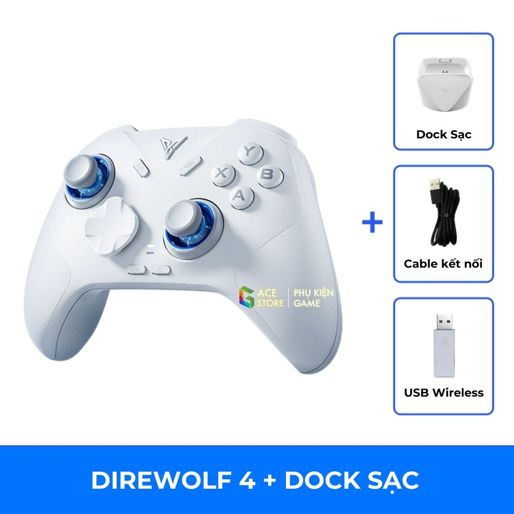 [Chính hãng] Flydigi Direwolf 4 – Tay Cầm Chơi Game Đa Nền Tảng, Polling Rate 1000Hz, Joystick Tùy Chỉnh Lực