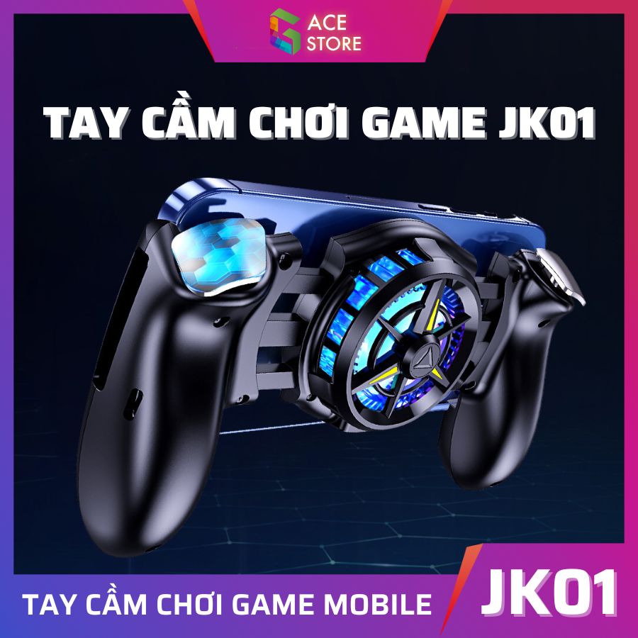 Tay cầm JK01 | Tay cầm chơi game auto tap / macro / quạt tản nhiệt sò lạnh