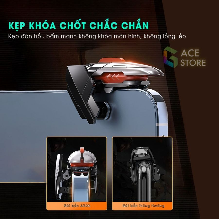 Memo AK06 | Nút bắn hỗ trợ chơi game mobile FPS 6 ngón