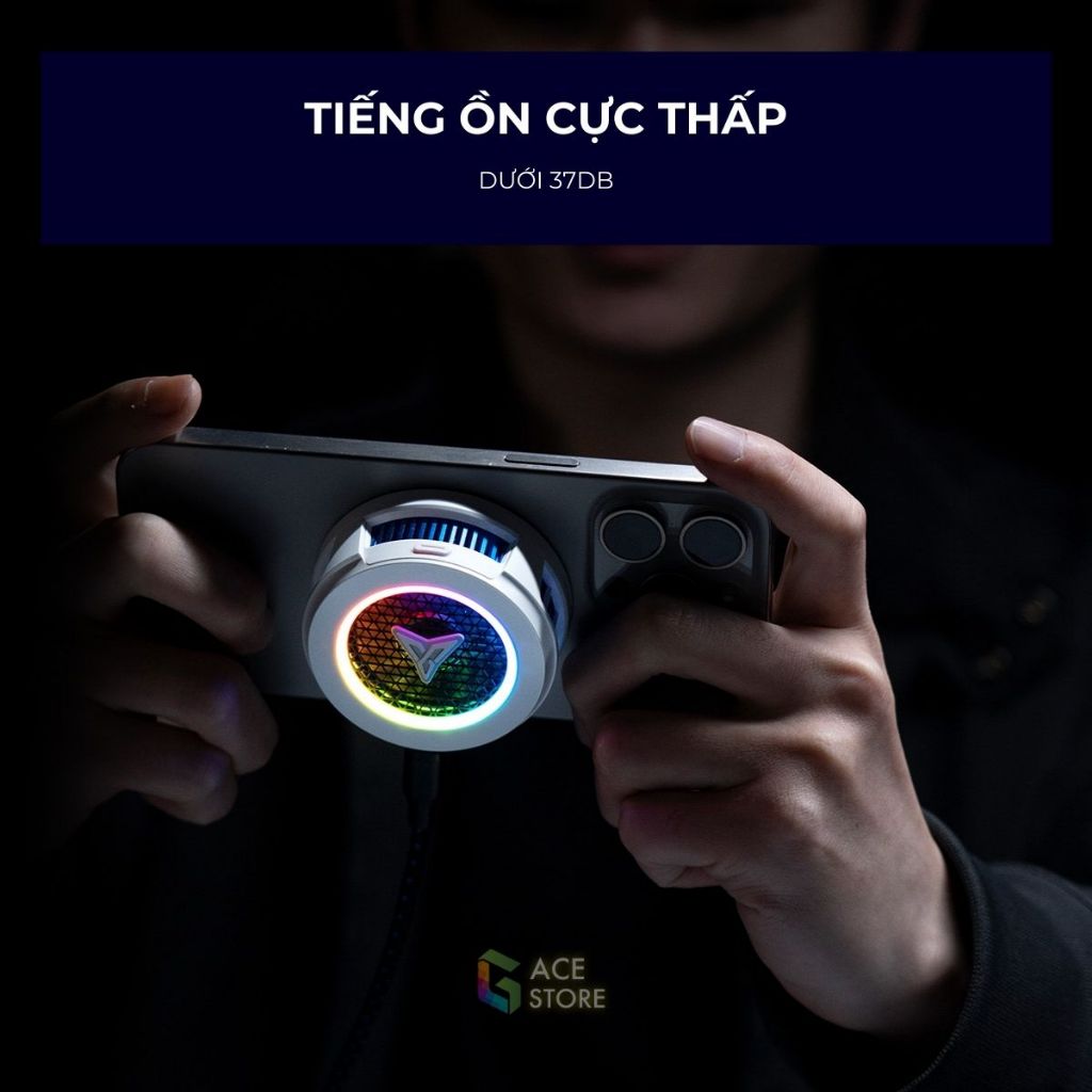 Flydigi B7X | Quạt tản nhiệt sò lạnh từ tính dành cho điện thoại và máy tính bảng