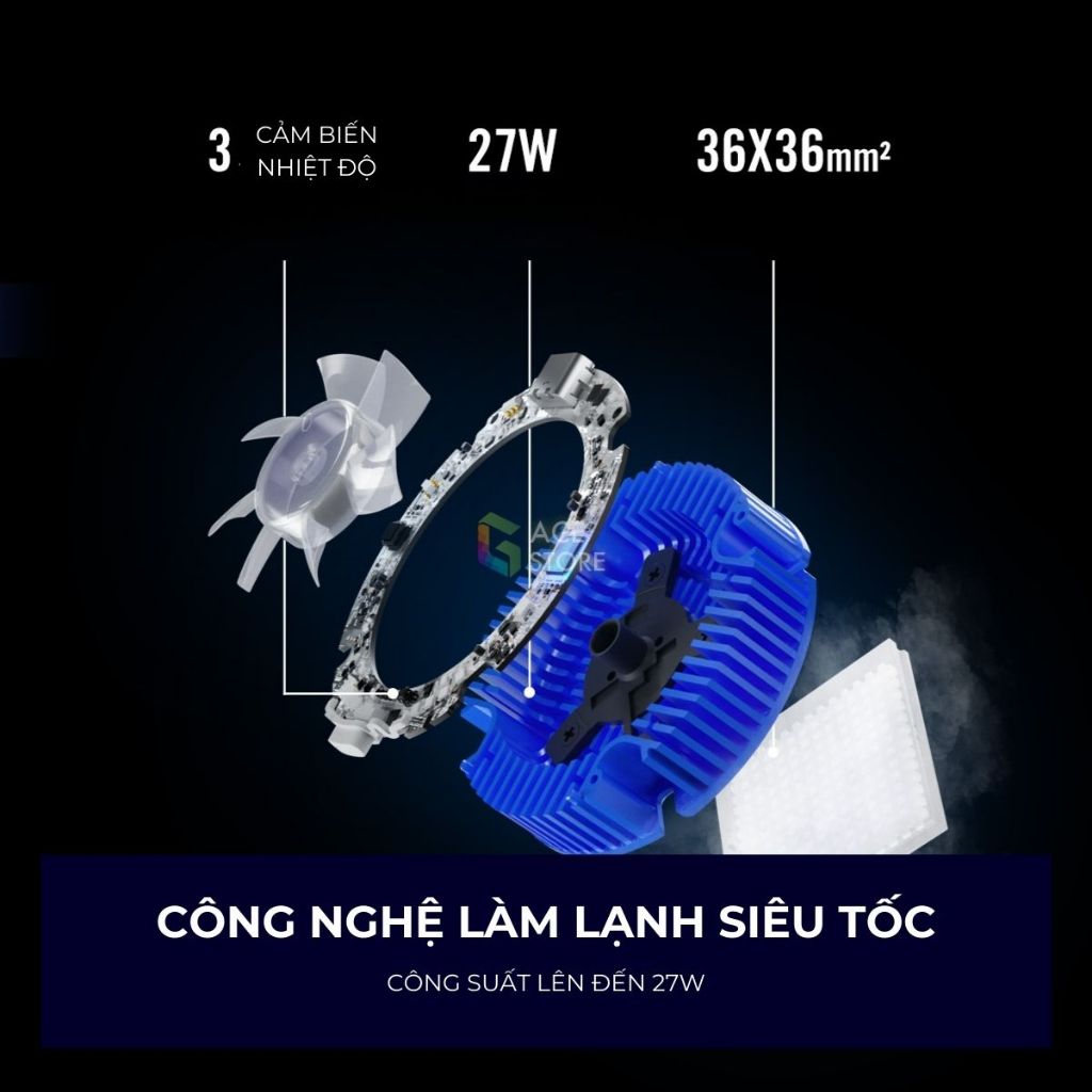 Flydigi B7X | Quạt tản nhiệt sò lạnh từ tính dành cho điện thoại và máy tính bảng