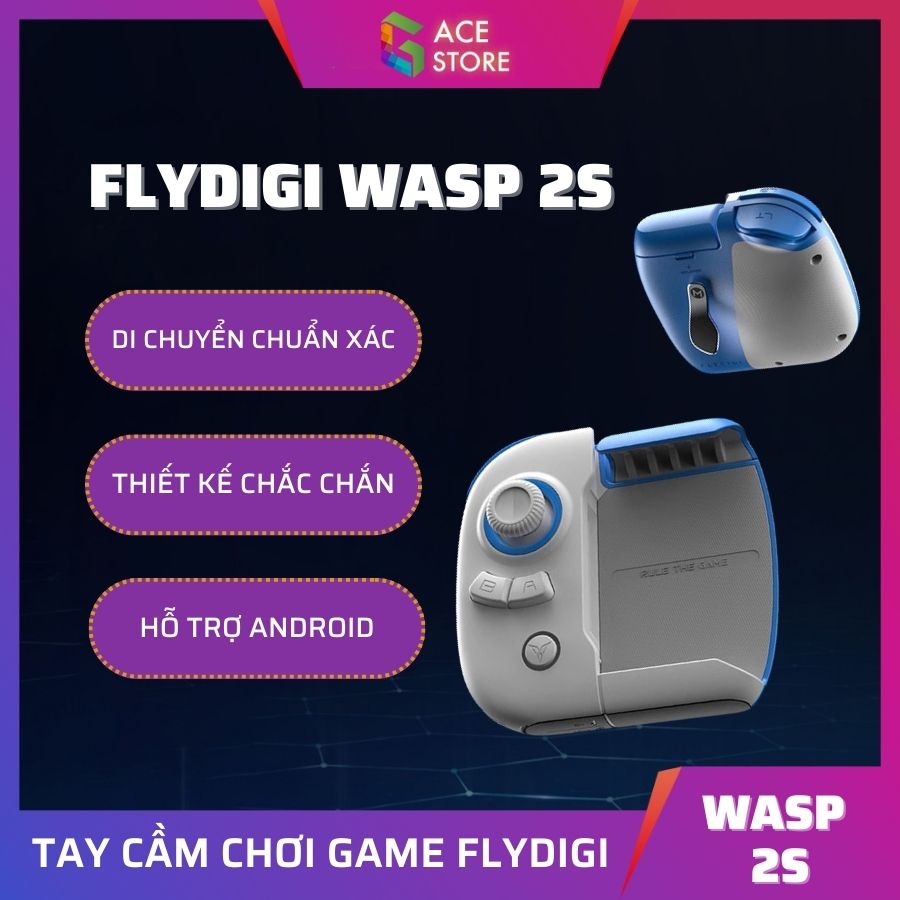 Flydigi Wasp 2S | Tay cầm chơi game PUBG và Liên Quân (FPS, MOBA)