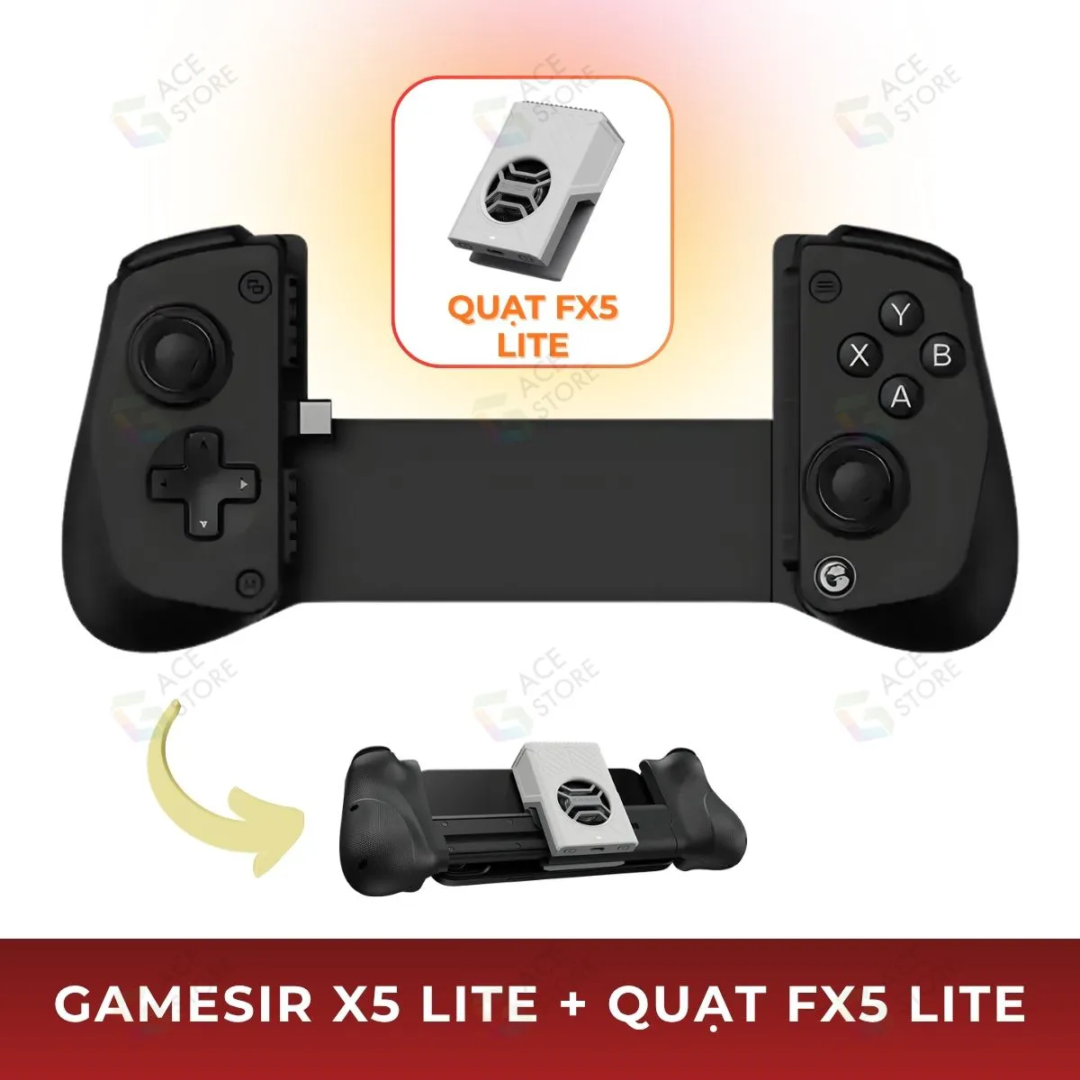 Tay cầm GameSir X5 Lite Type-C – Tay cầm chơi game di động cho Android và iPhone 15/16