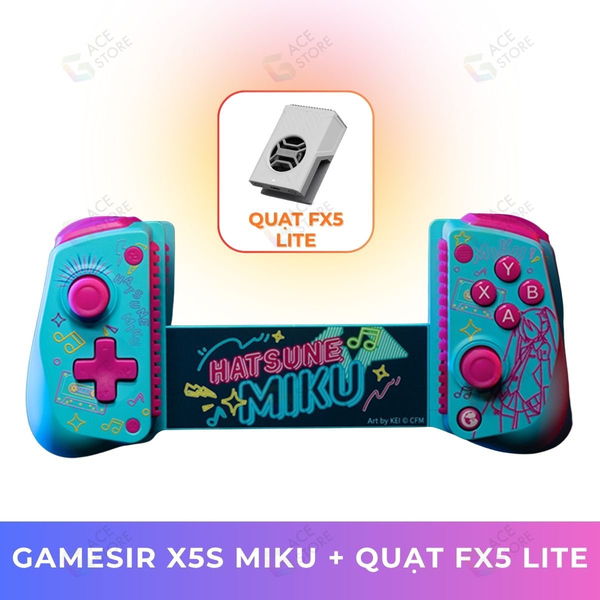[Chính hãng] Tay Cầm GameSir X5s x HATSUNE MIKU – TAY CẦM CHƠI GAME CAO CẤP