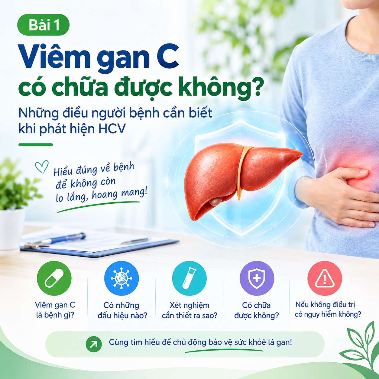 Viêm gan C có chữa được không? Những điều người bệnh cần biết khi phát hiện HCV