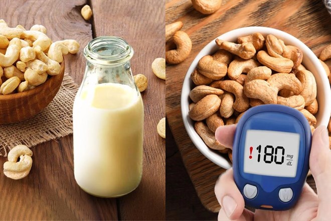 Dùng sữa hạt điều giúp bạn kiểm soát đường huyết