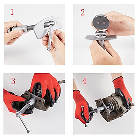 Bộ cảo ép thắng đĩa 2 chiều THUẬN NGHỊCH, bộ vam ép piston phanh 21 chi tiết chất lượng cao