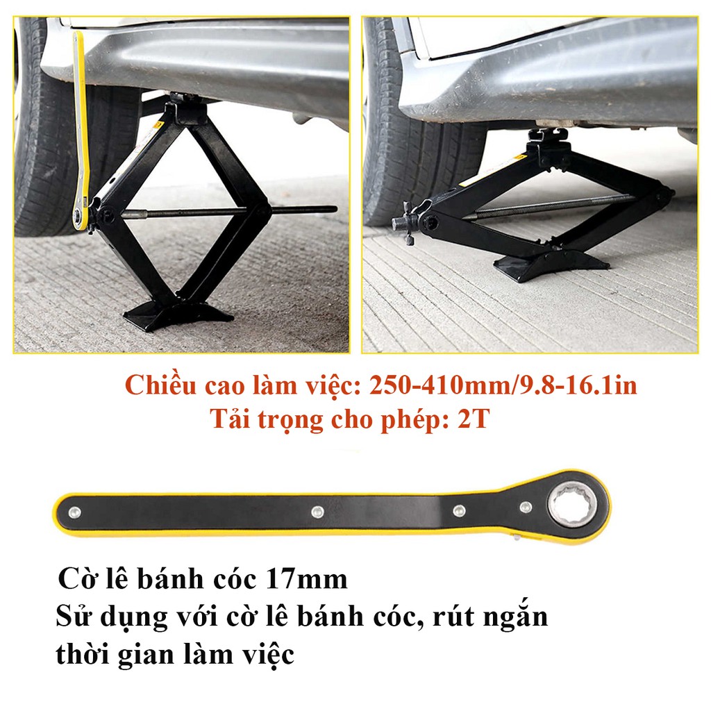 Kích gầm ô tô 2 tấn, kích chữ A
