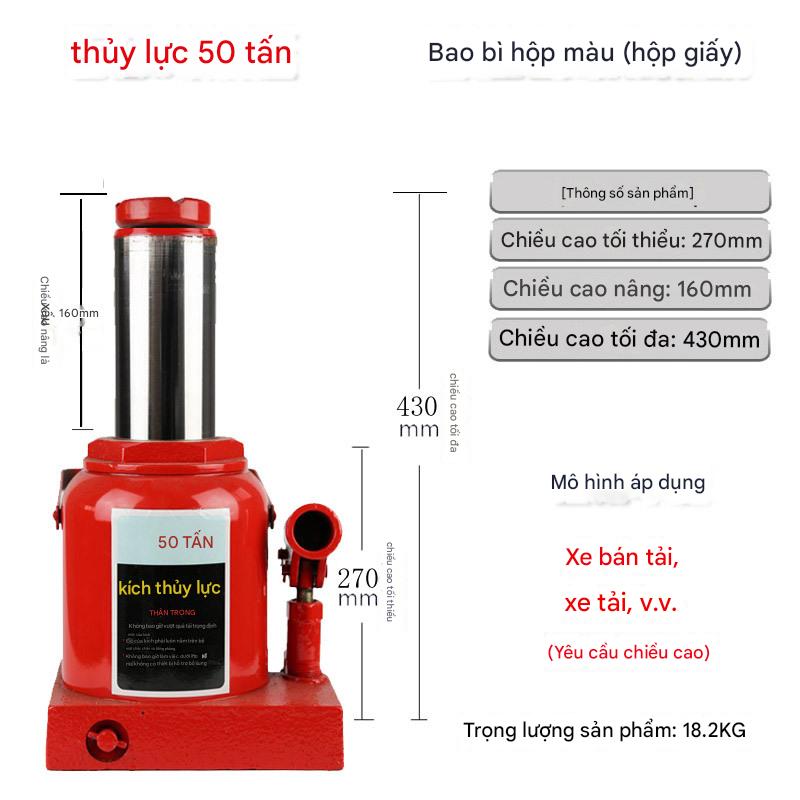 Con đội thủy lực tay 2-100 tấn