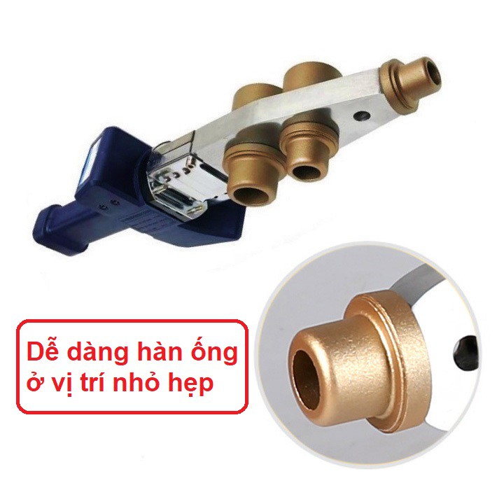 Máy hàn ống nhiệt Lan Jing L02A, 3 đầu hàn ống PPR 20-25-32  công suất 800W