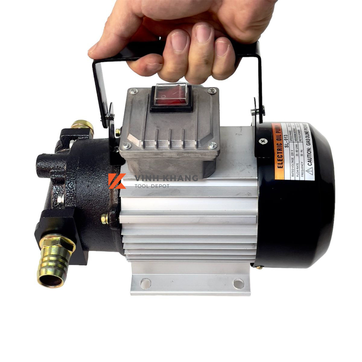 bơm bánh răng WCB khớp trong Suoli SL-013 Máy bơm dầu nhơt 220V 550W