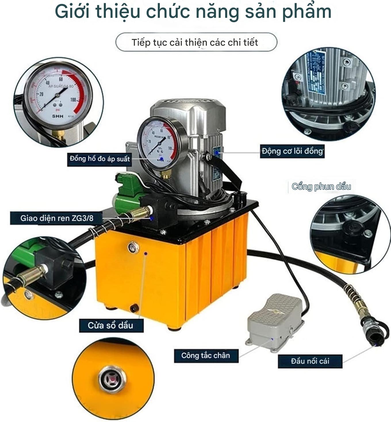 Bơm thủy lực điện tự động. Model:ZCB-700B