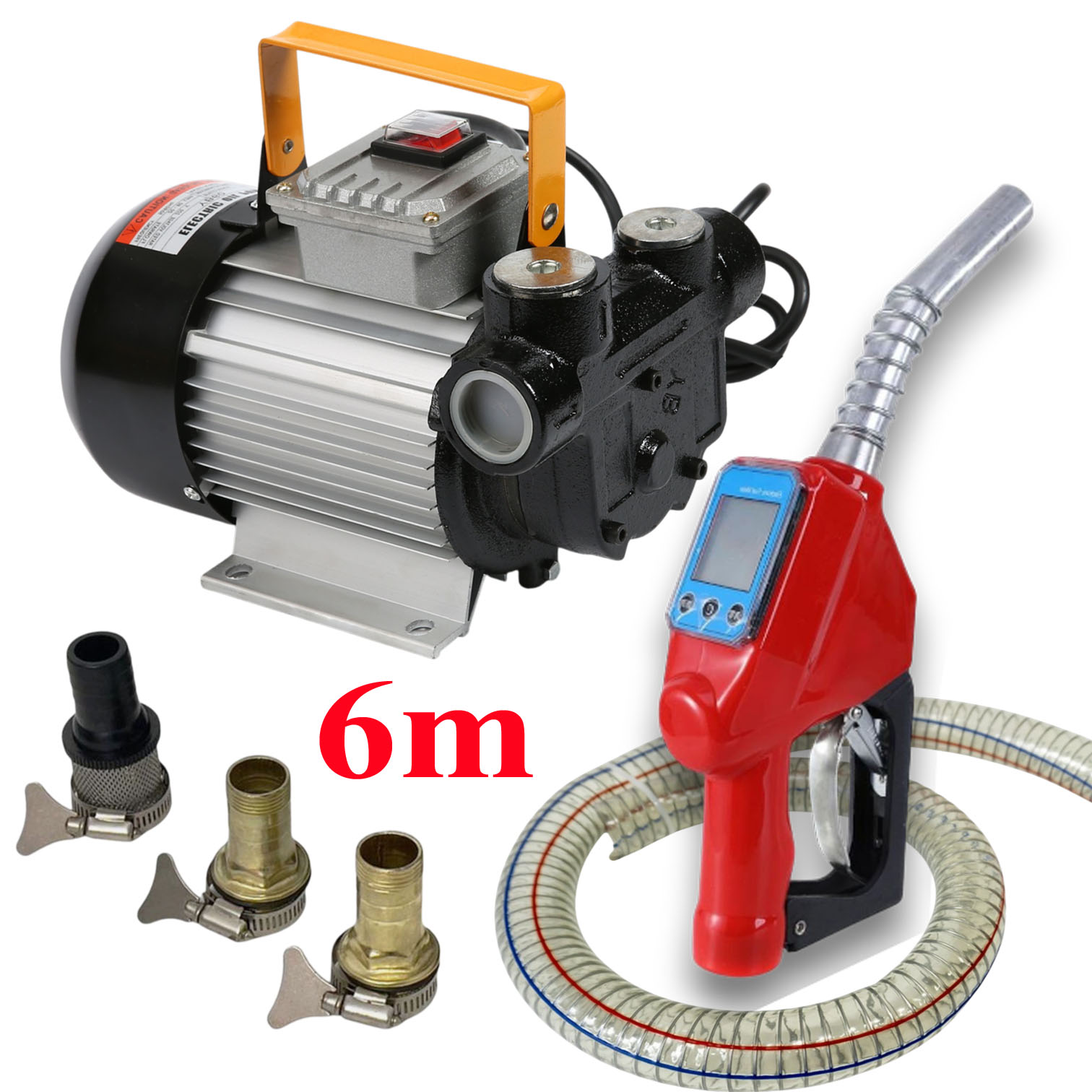 Bơm YB-60 kèm + 6m ống + cò bơm có đồng hồ WG03
