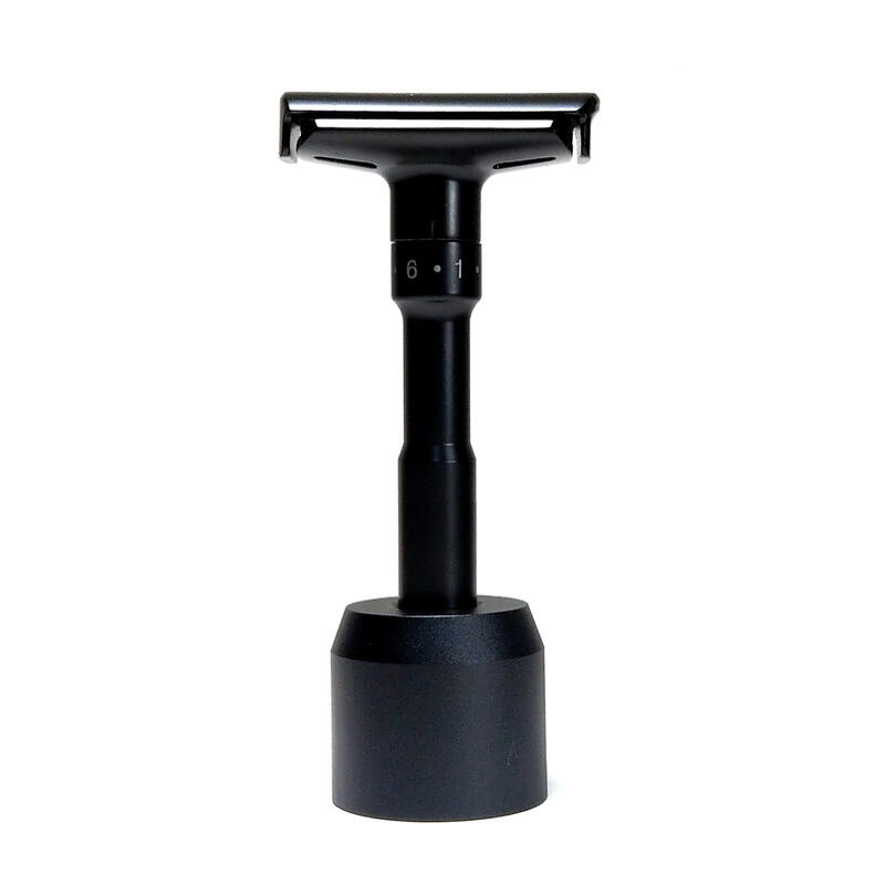 Bàn cạo râu cổ điển Ming shi 2000s đen + chân đế cổ điển