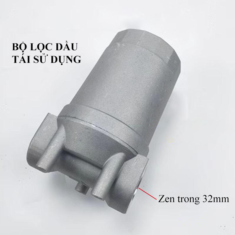 cốc lọc dầu diesel màng thép có thể tái sử dụng. zen 32mm