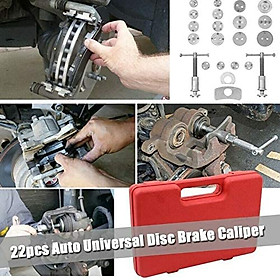 Bộ cảo ép thắng đĩa 2 chiều THUẬN NGHỊCH, bộ vam ép piston phanh 21 chi tiết chất lượng cao