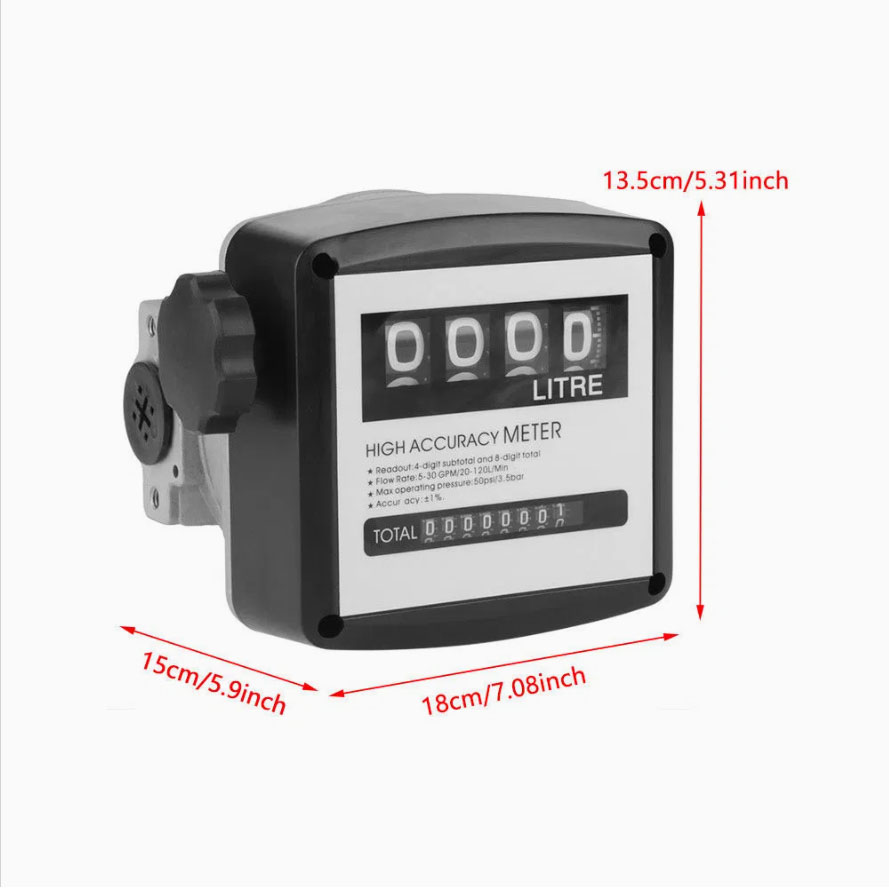 Đồng Hồ Đo Lưu Lượng Xăng Dầu FM120L – Lưu Lượng Chính Xác, Dễ Sử Dụng
