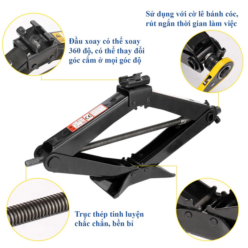 Kích gầm ô tô 2 tấn, kích chữ A