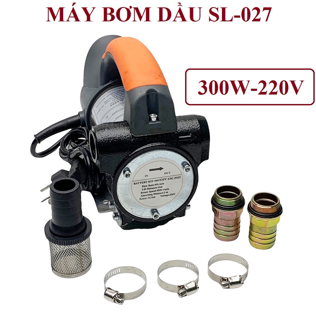 Máy bơm dầu SOULI, bơm nhớt, diezel , thủy lực , mini 220v, motor lõi đồng lưu lượng 40L/phút