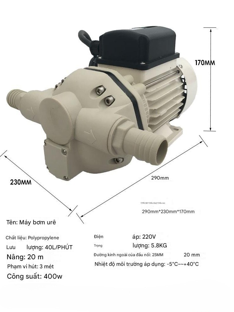 Máy Bơm hóa chất 220V FL-540 Công suất 440W