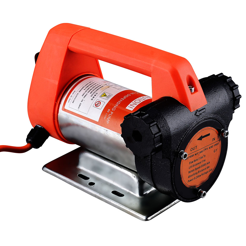 Máy bơm dầu SL-012-24V + 6m ống nhựa lõi thép phi 25mm + cò bơm tự ngắt