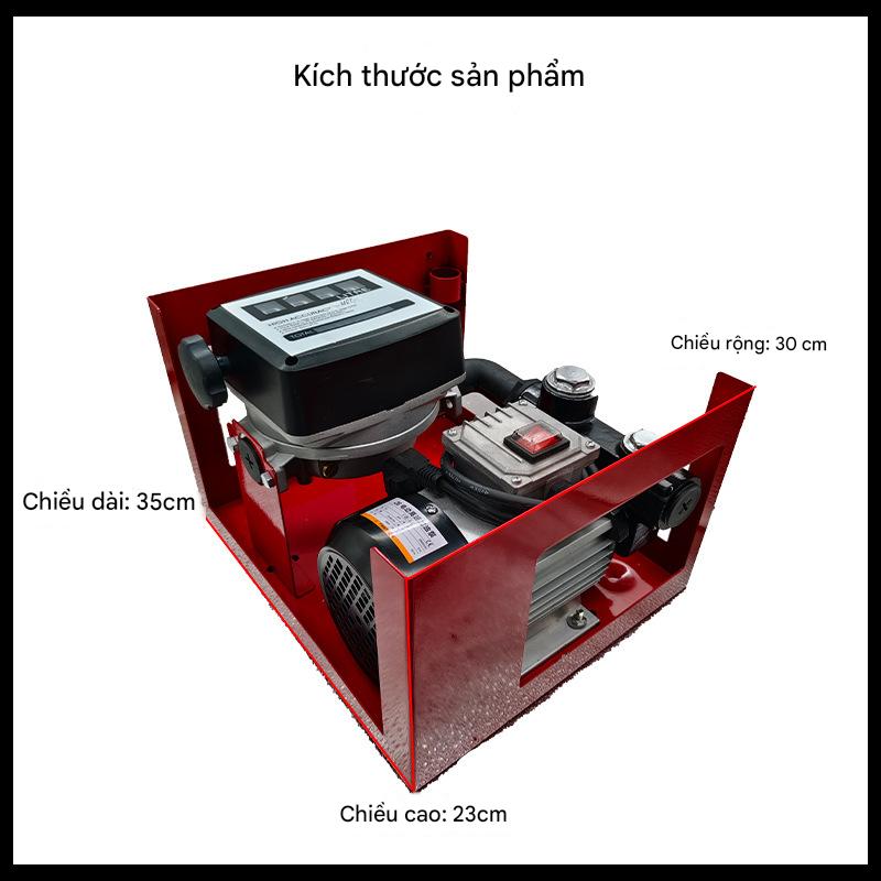Bơm dầu 60L/phút có đồng hồ hiển thị số lít YB60-220V Vĩnh Khang shop