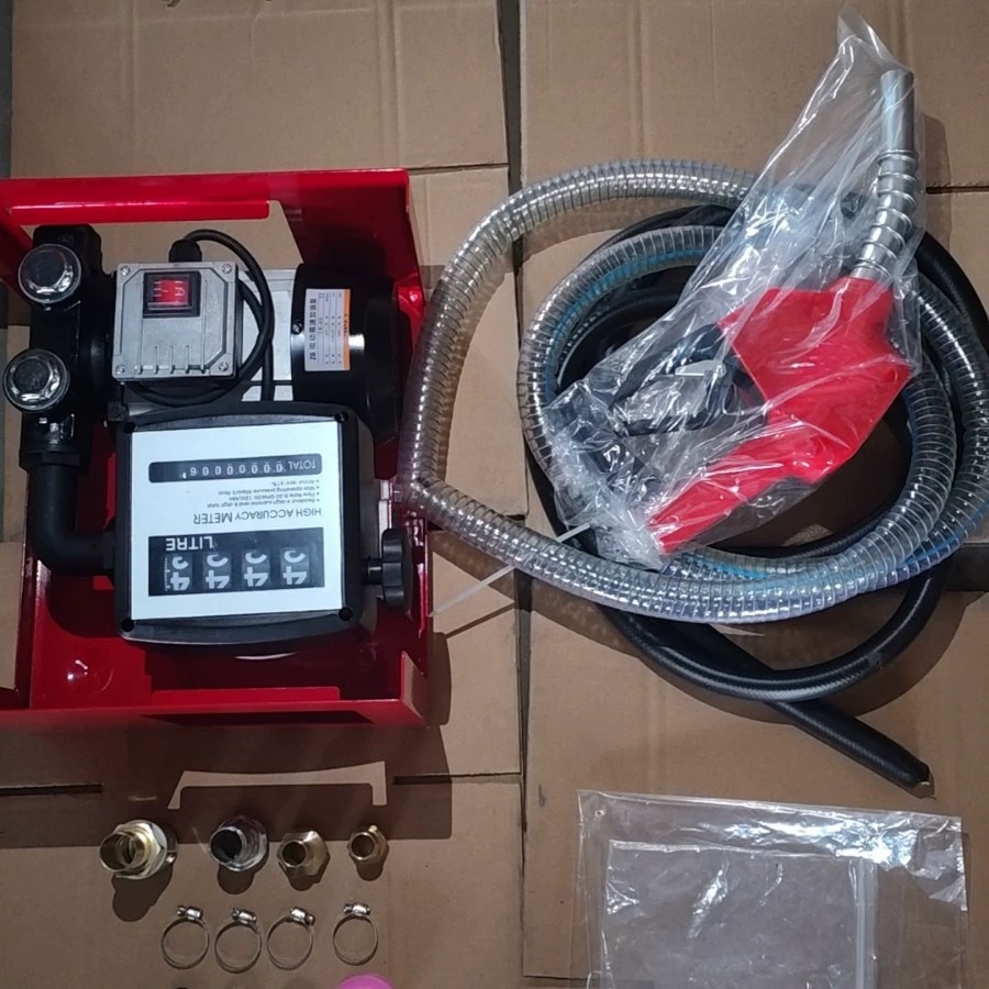 Bơm dầu 60L/phút có đồng hồ hiển thị số lít YB60-220V Vĩnh Khang shop